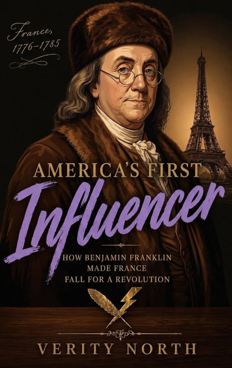 America’s First Influencer: How Benjamin Franklin Made France Fall for a Revolution book cover by Verity North